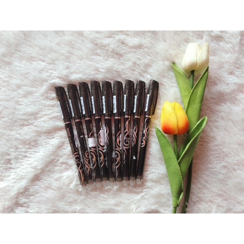 

bolpoin Gel/pulpen hitam Gel/ pulpen motif