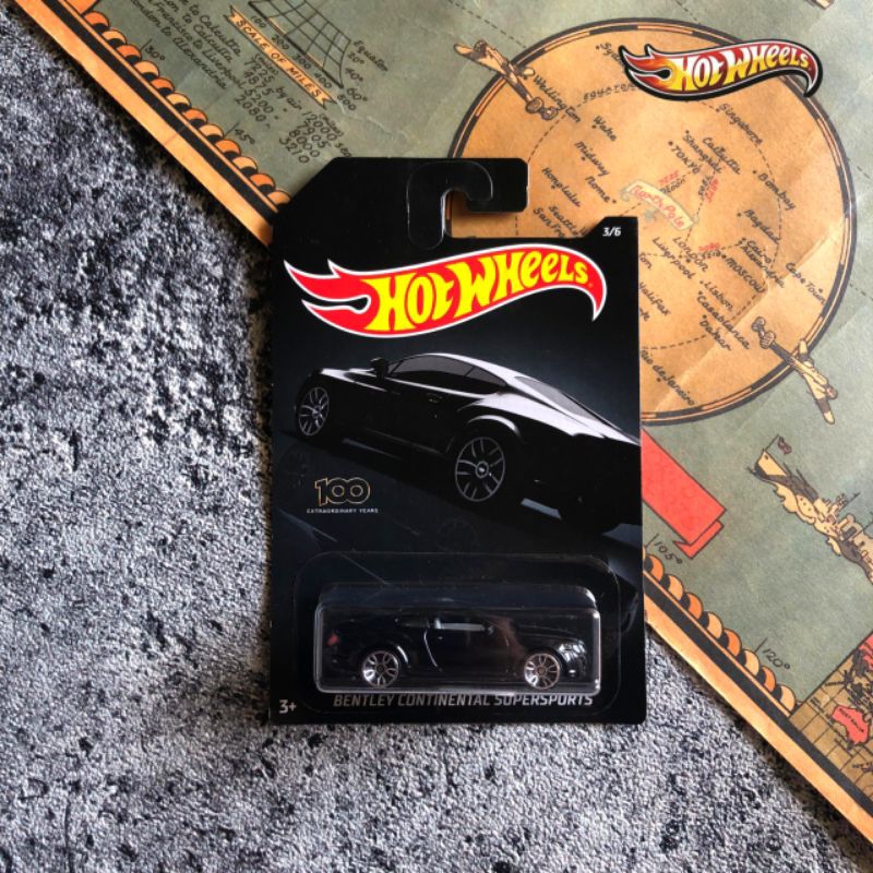 [ GBB80 ] Hot Wheels Regular 100 Extraordinary Years Bentley Continental Supersport - Mainan Mobil B