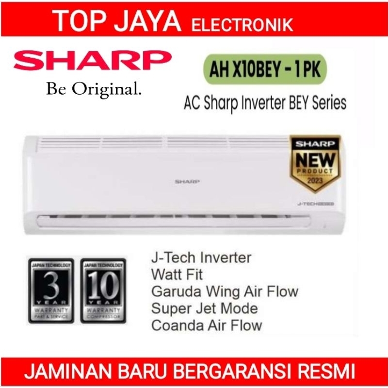 AC SHARP 1PK INVERTER BARU BERGARANSI RESMI