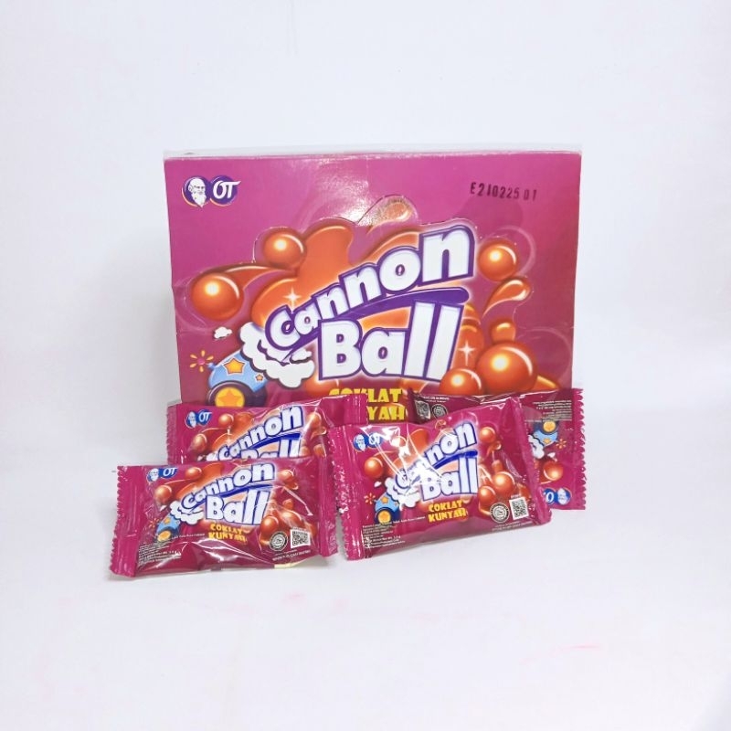 

CANNON BALL | Permen Coklat Kunyah [1box isi 24pcs]