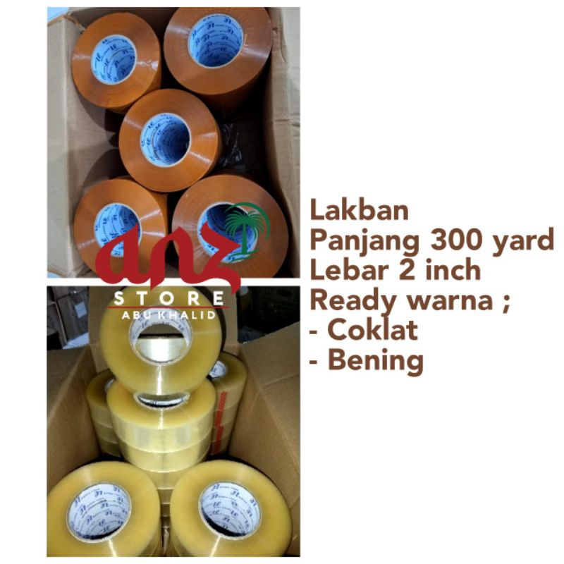 

Lakban Jumbo Bening & Coklat 300 Yard 45 Micron