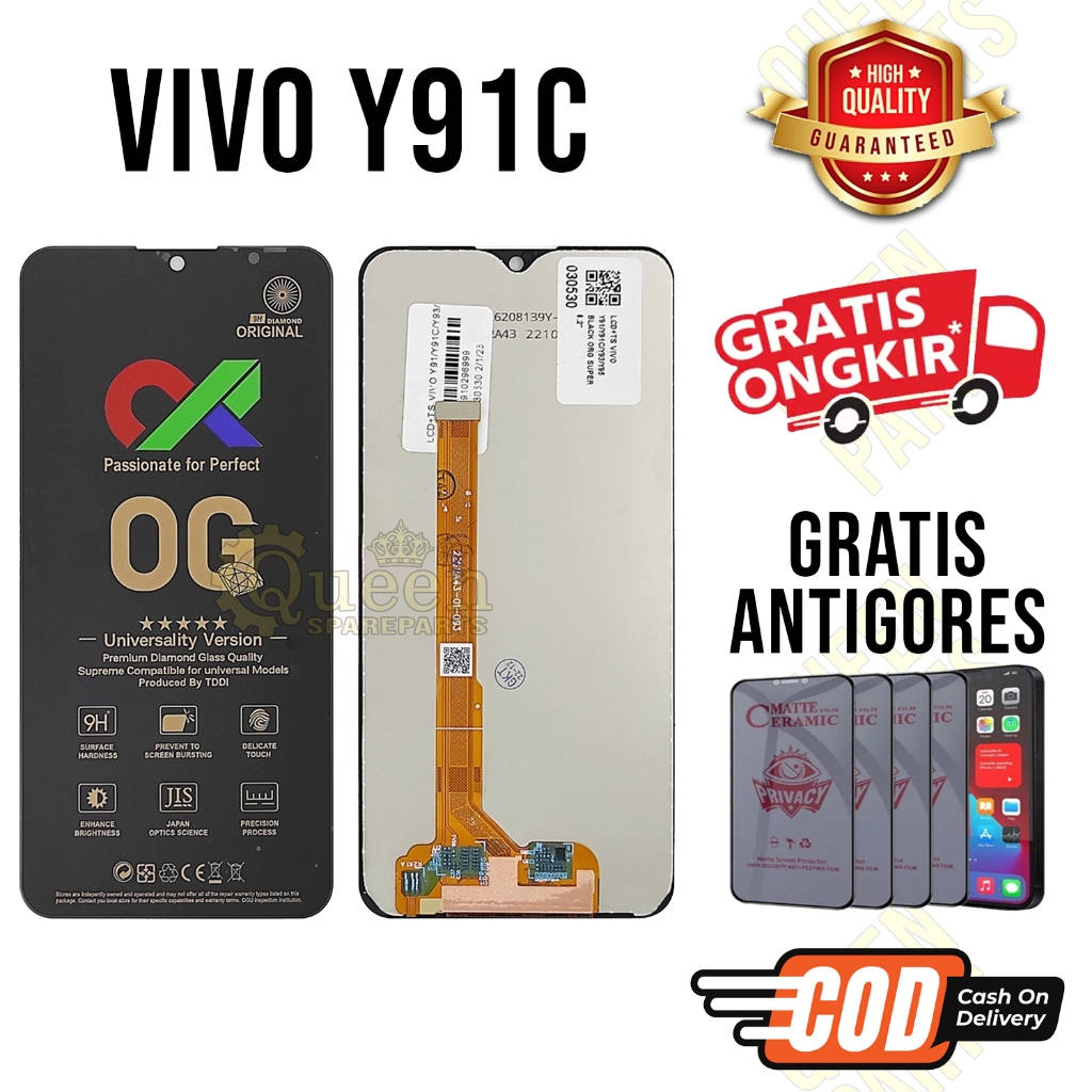 Lcd Touchscreen Vivo Y91C Original OEM Lcd Vivo Y91C Fullset GRATIS ANTIGORES