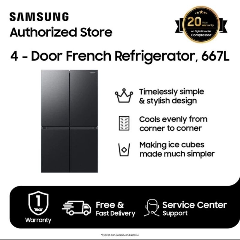 SAMSUNG KULKAS MULTIDOOR INVERTER 4PINTU 667L RF59C7000B1