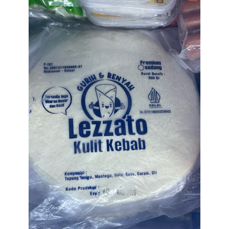 

kulit kebab lezzato 900 gr