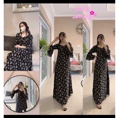 Long Dress Esmeralda premium Panjang Gaun Dewasa Wanita