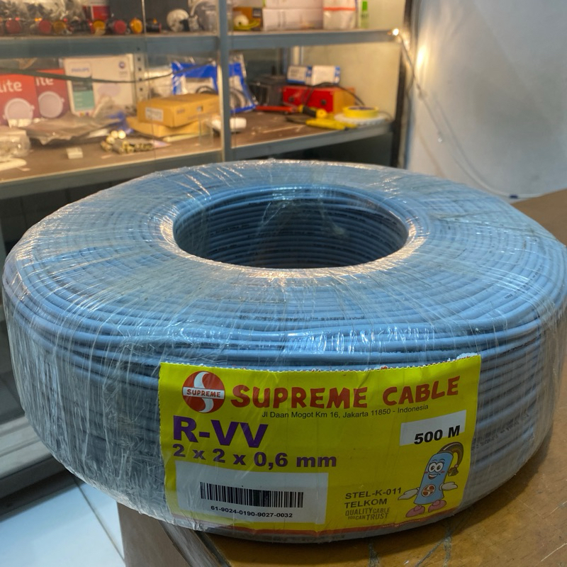 Kabel Telpon/Telepon ITC 2 Pair 2x2x0,6mm Supreme 500m Original