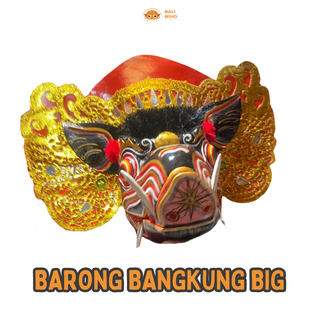 Barong Bangkung Big Kayu - Mainan Barong Bangkung Bali - Mainan Barong Anak-Anak