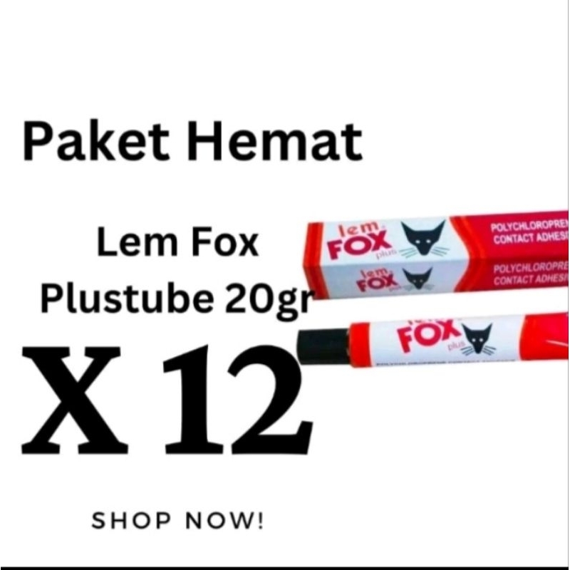 

Paket Hemat Lem Fox Tube 20 gr (1lusin 12 pcs)|Lem serbaguna