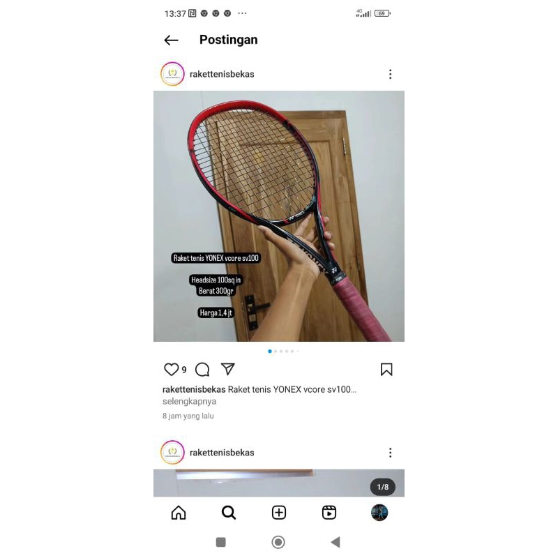 raket tenis yonex vcore sv100