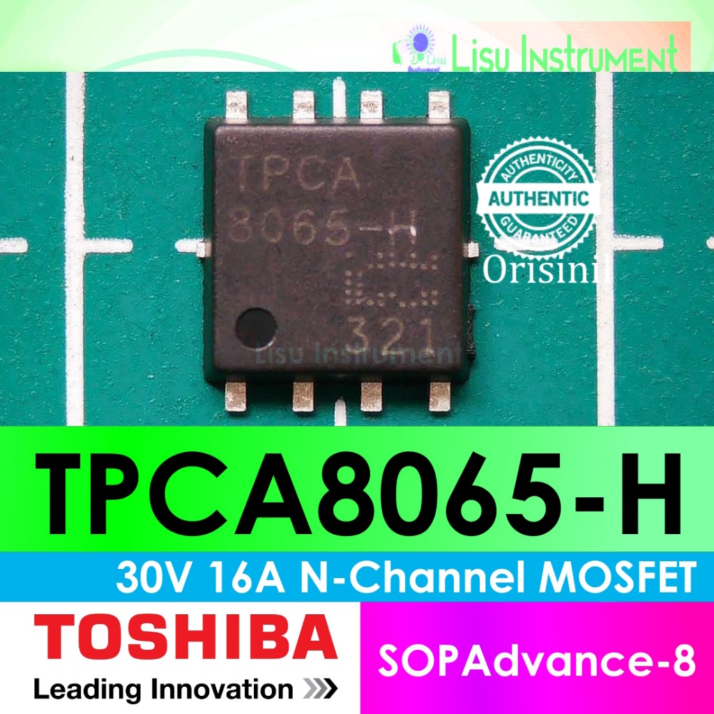 TPCA8065-H 30V 16A N-Channel MOSFET TPCA 8065-H SOPAdvance-8 Toshiba Original