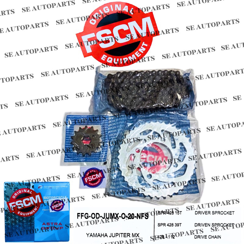Gear Set Rantai Motor FSCM Jupiter MX OLD Astra Otopart Group