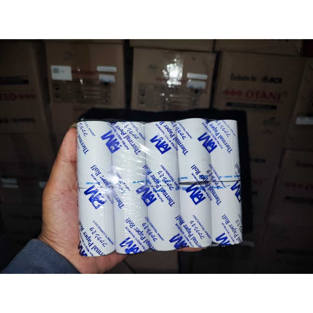 

KERTAS THERMAL STRUK EDC TANDA TERIMA LOGO BRl 58X30