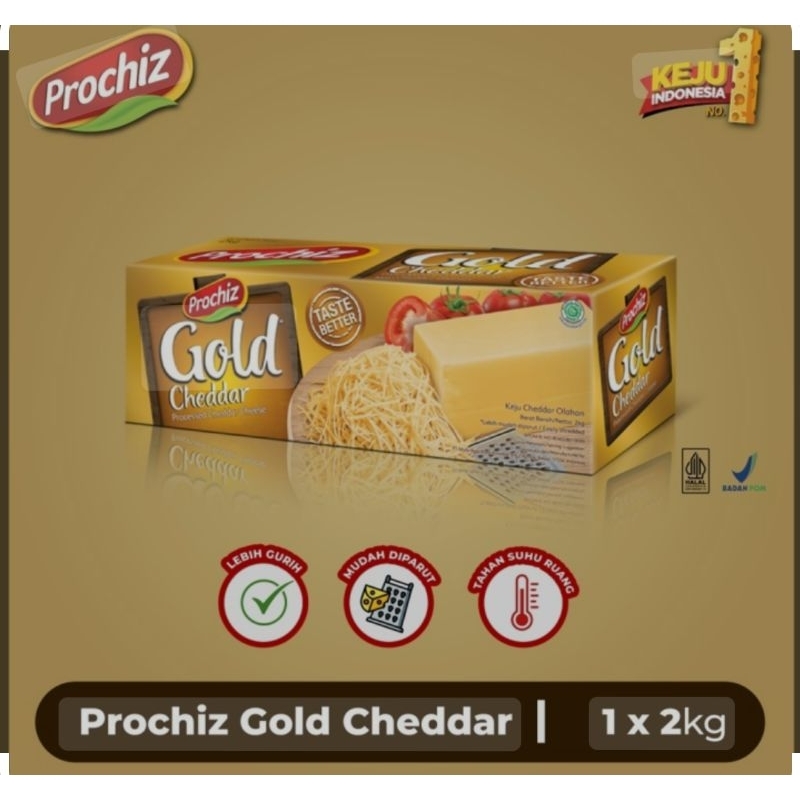 

PROCHIZ GOLD KEJU CHEDDAR 2KG Termurahh!!