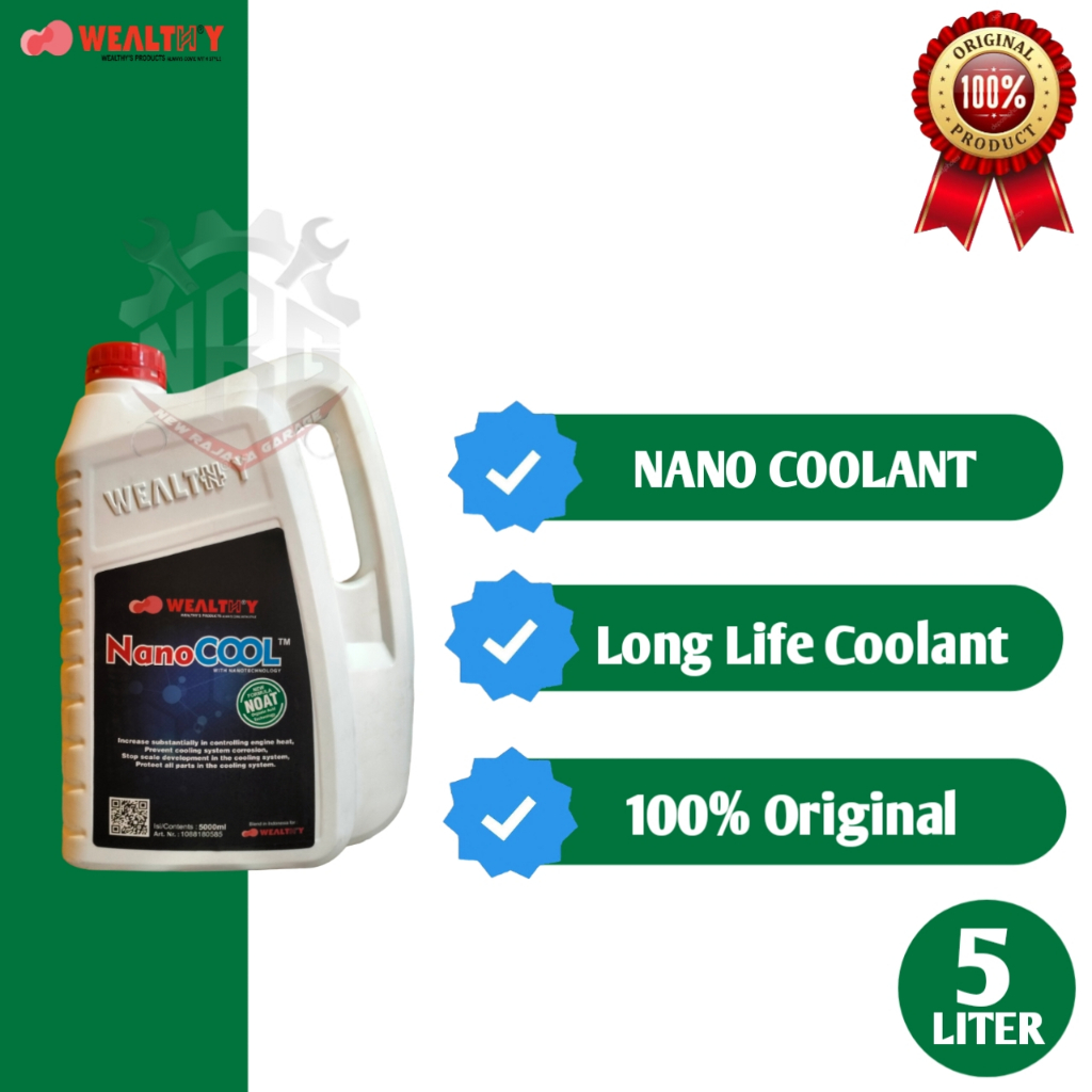 AIR RADIATOR COOLANT WEALTHY 5L (HIJAU)