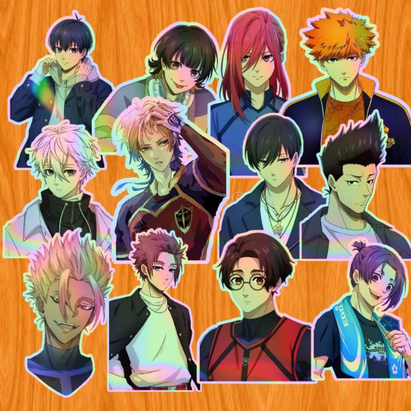 

Stiker Hologram Blue Lock karakter 8cm - Stiker blue lock hologram 8x8 cm