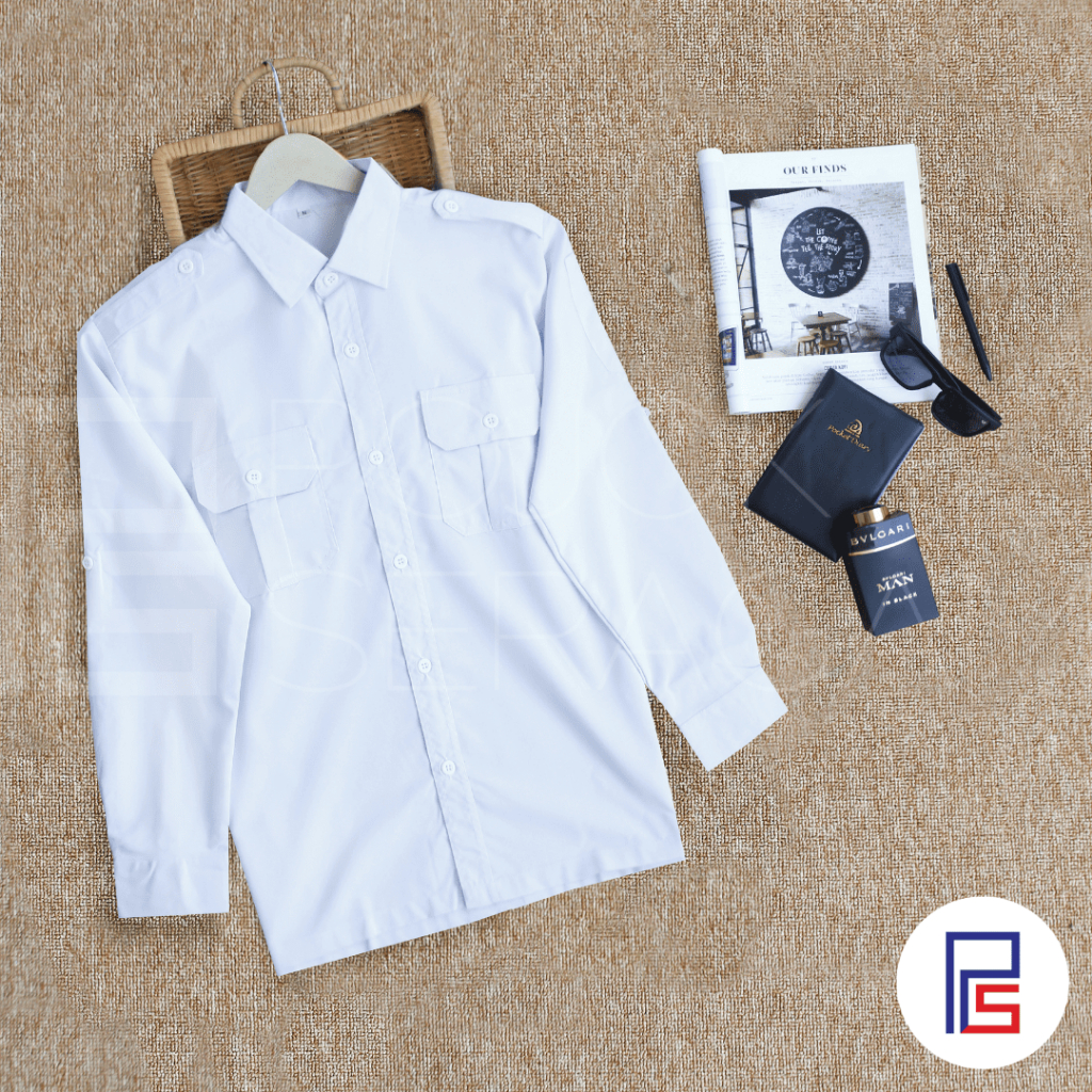 Baju Kemeja PDH | Baju Seragam PDH | Baju ASN | Seragam Pemda | PDH Putih Lengan Panjang