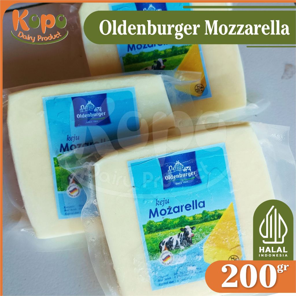 

Keju Mozzarella Oldenburger - Mozzarella Chesse - Oldenburger Chesse (200gr)