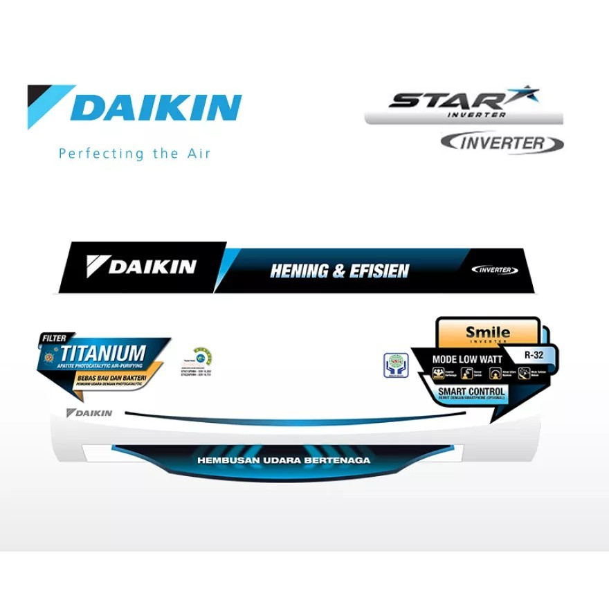 Daikin Ftkc15Tvm4 Ac Split Star Inverter 1/2 Pk