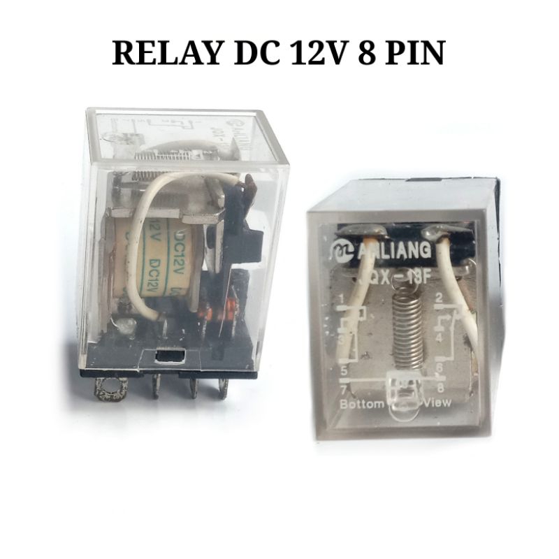 Relay DC 12 Volt 8 Pin Anliang JQX-13F