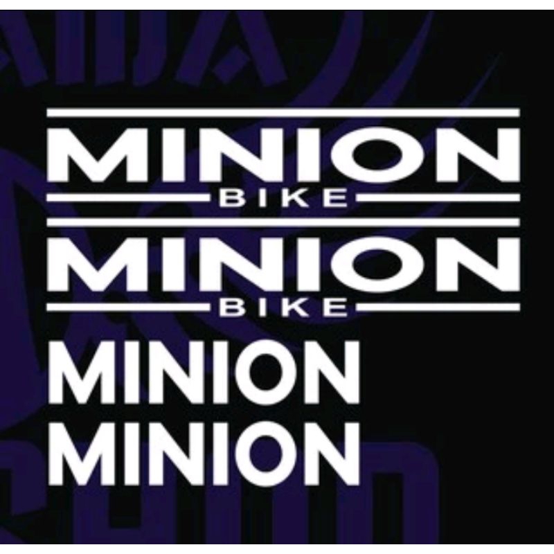 Stiker Sepeda Minion Bike Cutting Sticker Sepeda Minion