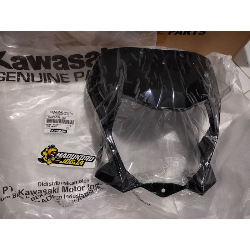 COVER BATOK LAMPU KLX DTRACKER NEW ORIGINAL HITAM POLOS