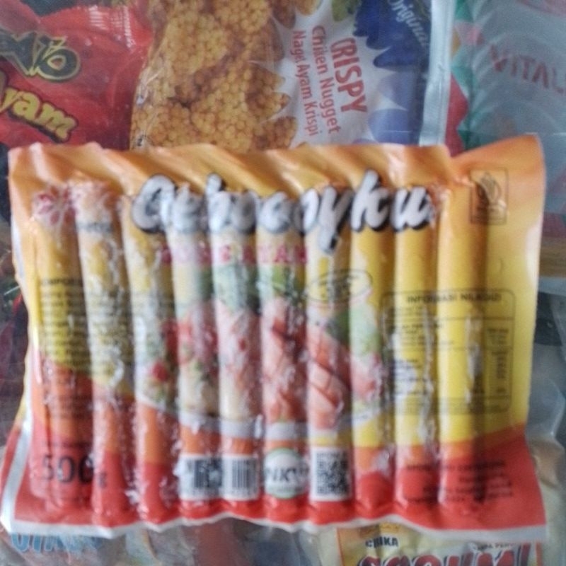 

Gebooyku sosis Ayam 500gr isi 20 pcs
