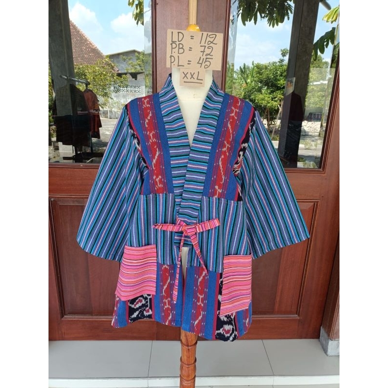 Outer Baju Atasan Tenun Wanita Tradisional Kekinian