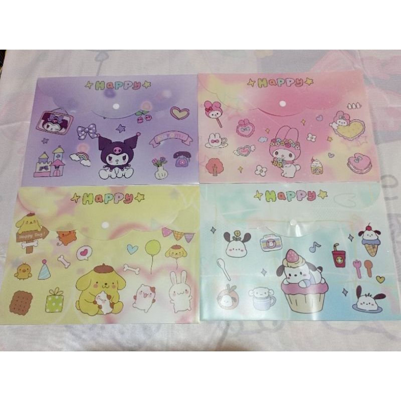 

Sf Map A4 Motif Sanrio Map Folder Kuromi Melo Purin Pocha