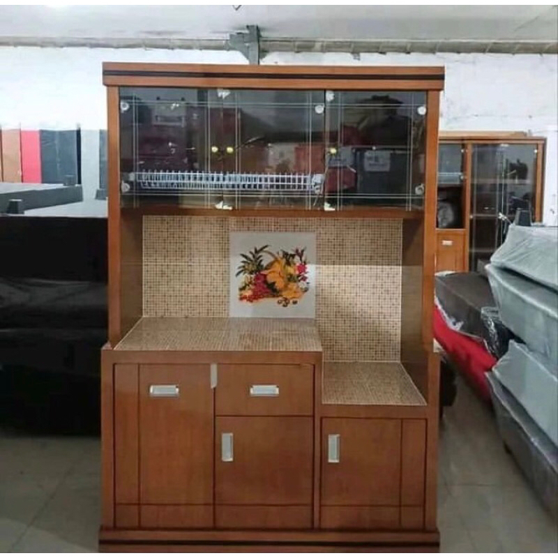 Lemari dapur kayu jati / kichenset