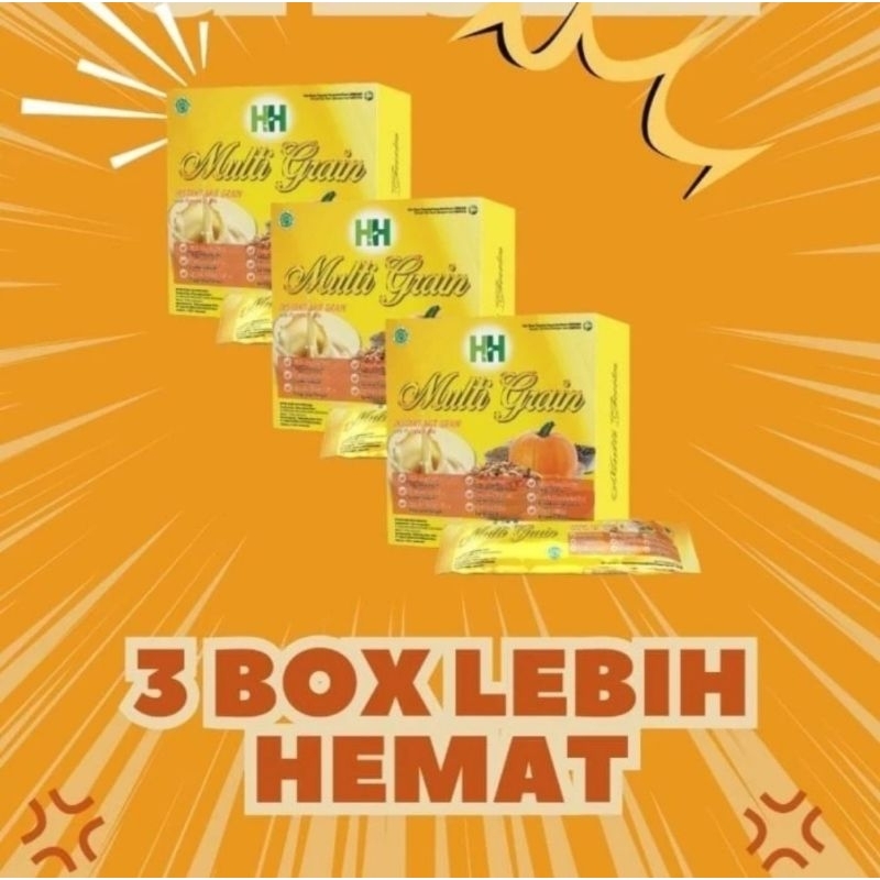 PAKET PROMO 3 BOX HH MULTIGRAIN HWI BPOM ORIGINAL/DIET SEHAT/
