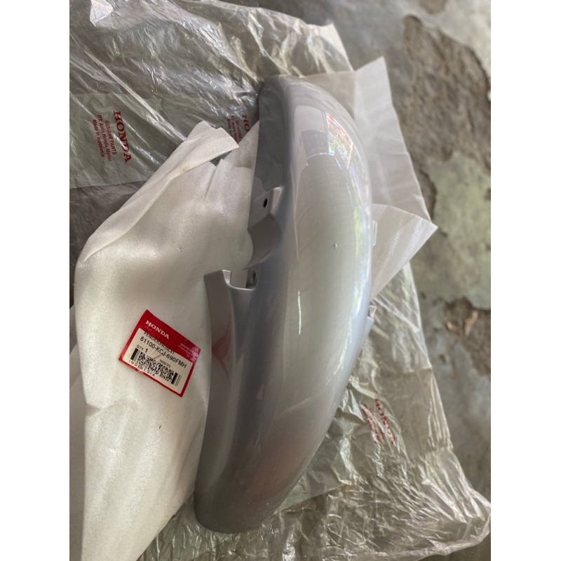 spakbor slebor depan honda tiger lawas tiger lama tiger 2000 silver  original baru AHM ori ahm