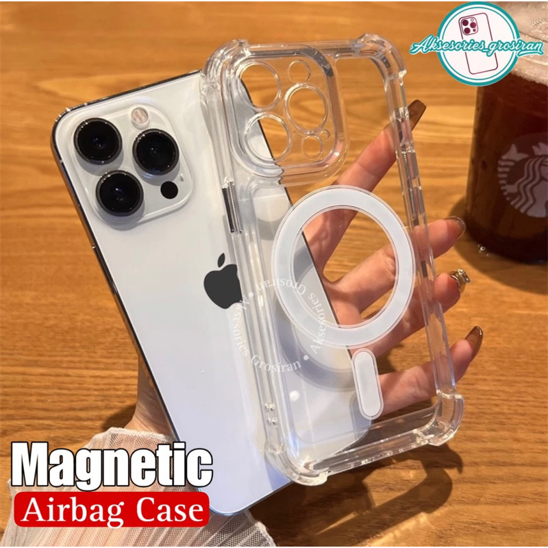 NEW !! Airbag Case Magsafe Acrylic Anti Kuning & Anti Shock-proof Pro Camera IPHONE X XR XS MAX 11 1