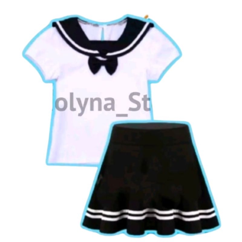 Setelan Blouse Seragam Anak Sekolah JEPANG Setelan Blouse Korea Seragam Sekolah Jepang Setelan Anak 