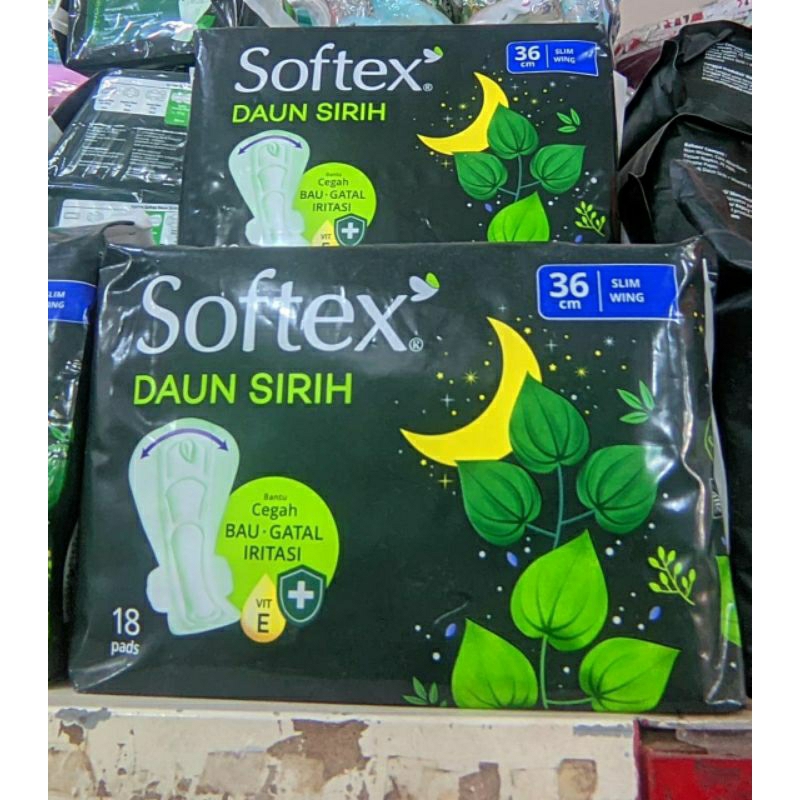 Softex Daun Sirih Night 36cm isi 18pads
