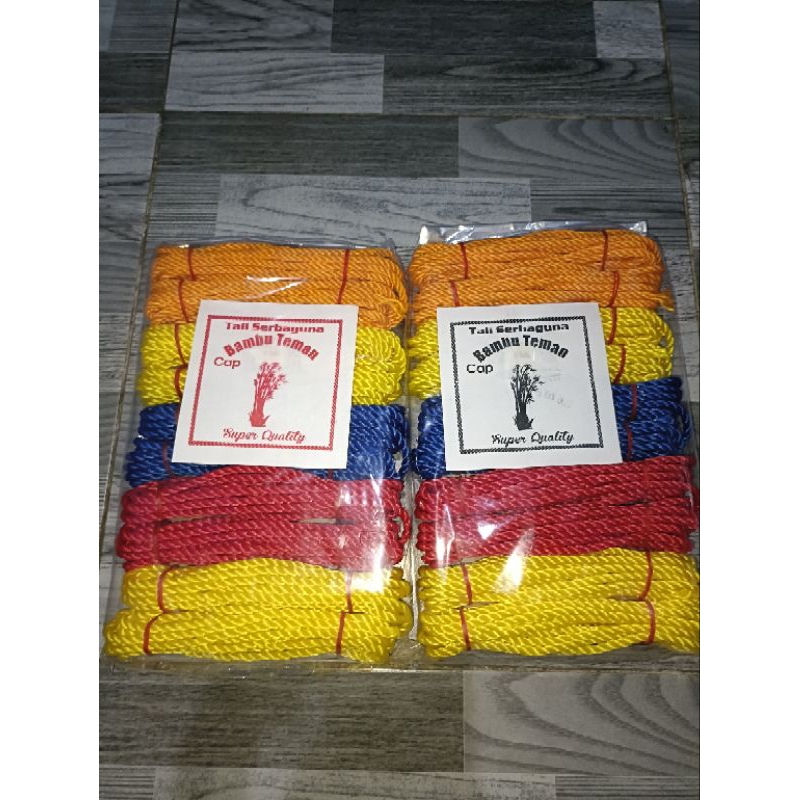 

TALI TAMBANG 4 MM PER 1 PAK ISI 10 IKAT