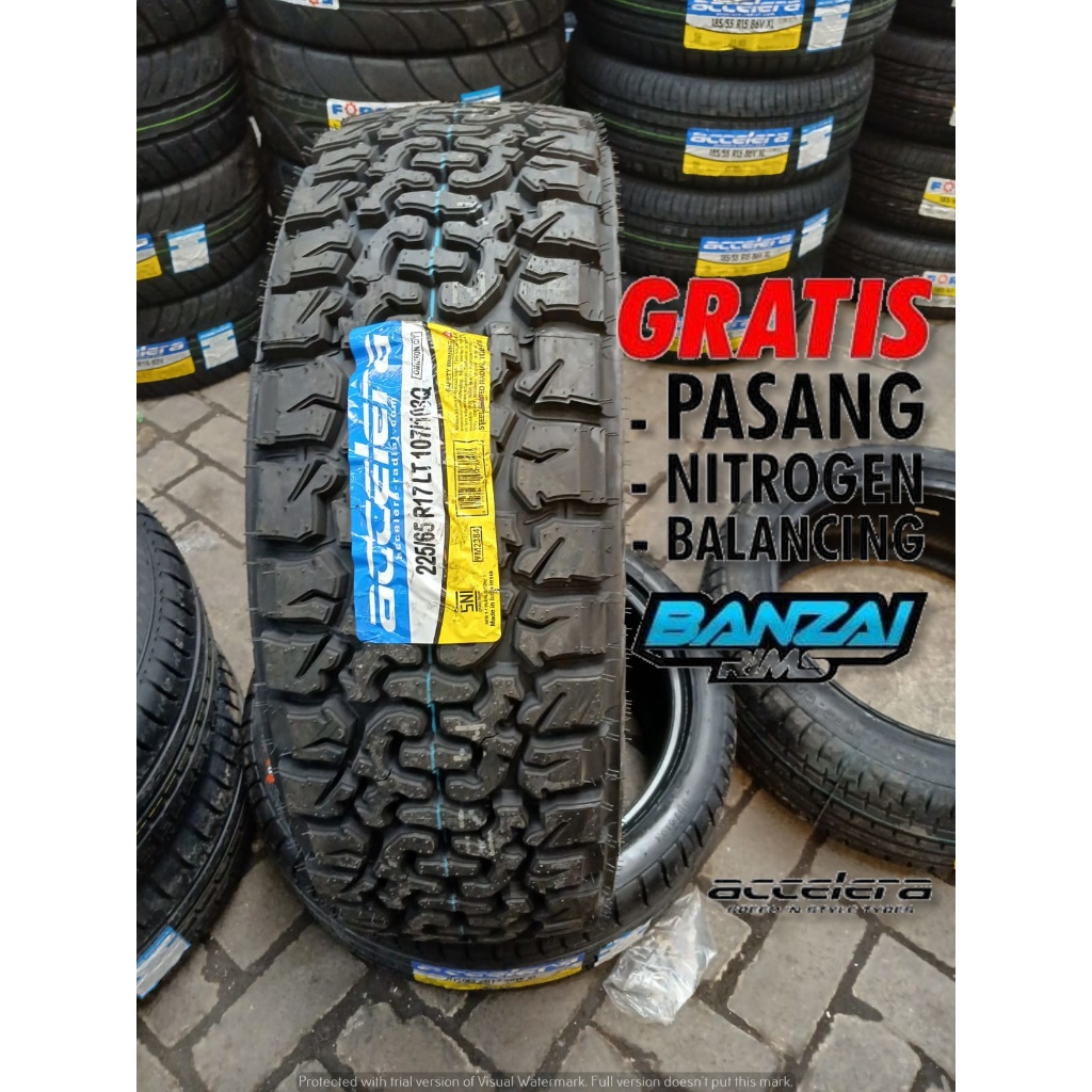 Ban Mobil Kembang Kasar Ring 17 Ukuran 225 65 R17 Merek Accelera Omikron CT Bukan Maxxis Ban Tubles