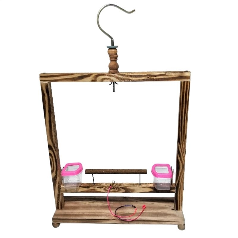 Ay00 Sangkar Layang Burung Kutilang Kayu Jati Bongpas