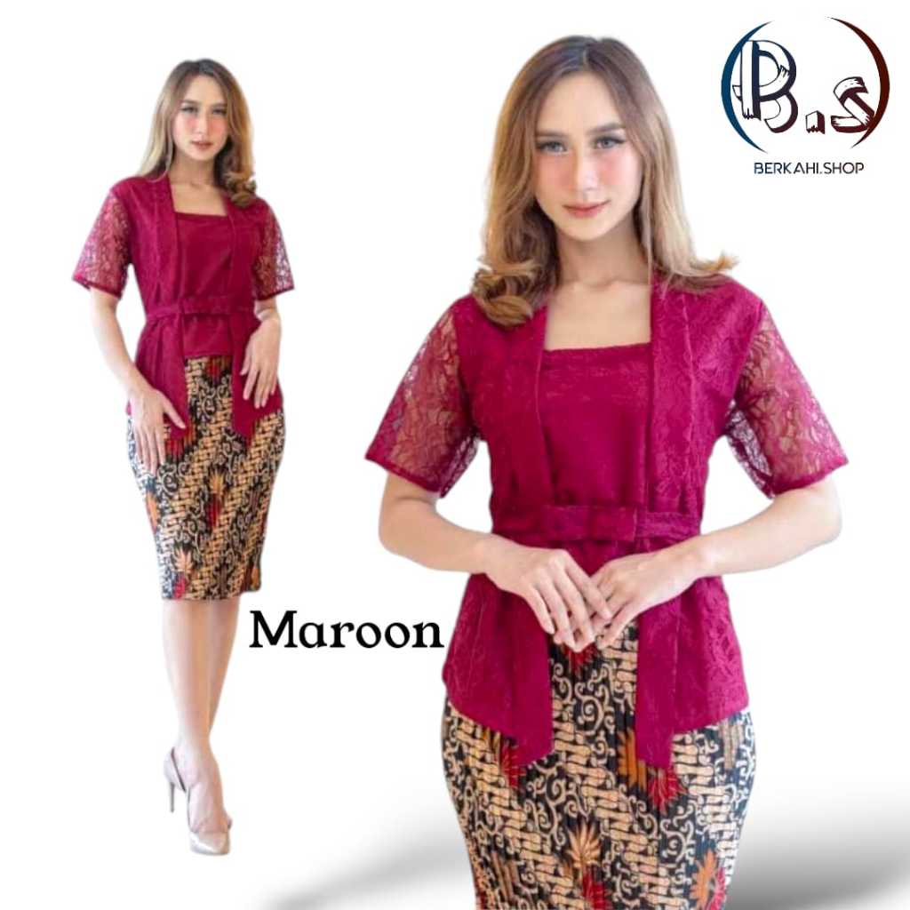 Kebaya Brukat Kutubaru Lengan Pendek Kebaya Modern | Kebaya pesta