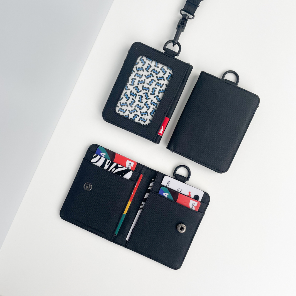 

H7Y ID Card Holder Kain Nametag Gantung Dompet Kartu Kalung Wanita Pria