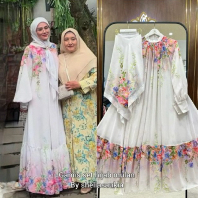 SET HIJAB MUJA FIRST GALA SHELLA SAUKIA