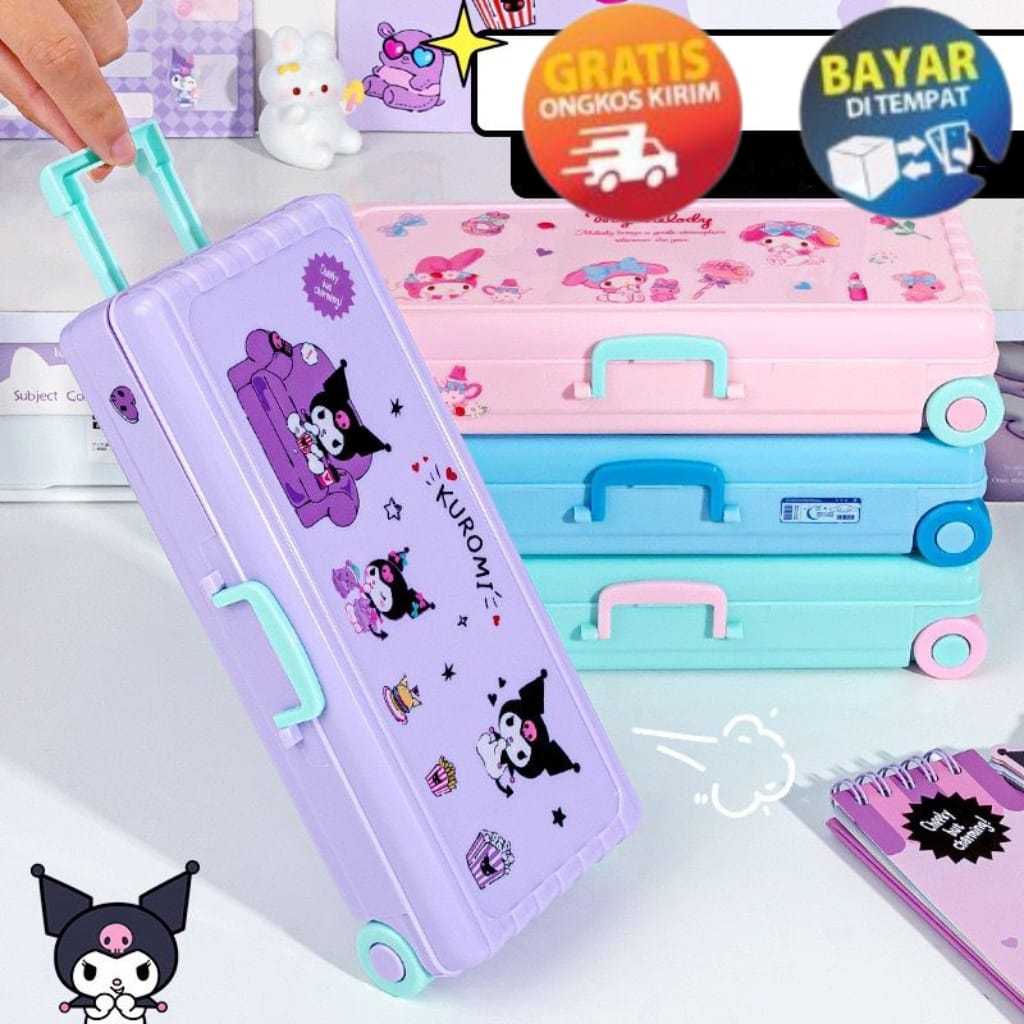 

MIKADO - KP192 KOTAK PENSIL BENTUK TROLI LUCU ALAT TULIS DUA LAPIS KOPER PENCIL CASE ALAT STATIONARY SEKOLAH KUROMI CINNAMOROLL POCHACCO KARTUN