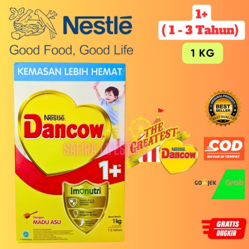 Susu DANCOW 1+ MADU-VANILA 1KG/3+MADU-VANILA 1KG/FULL CREAM 780GR