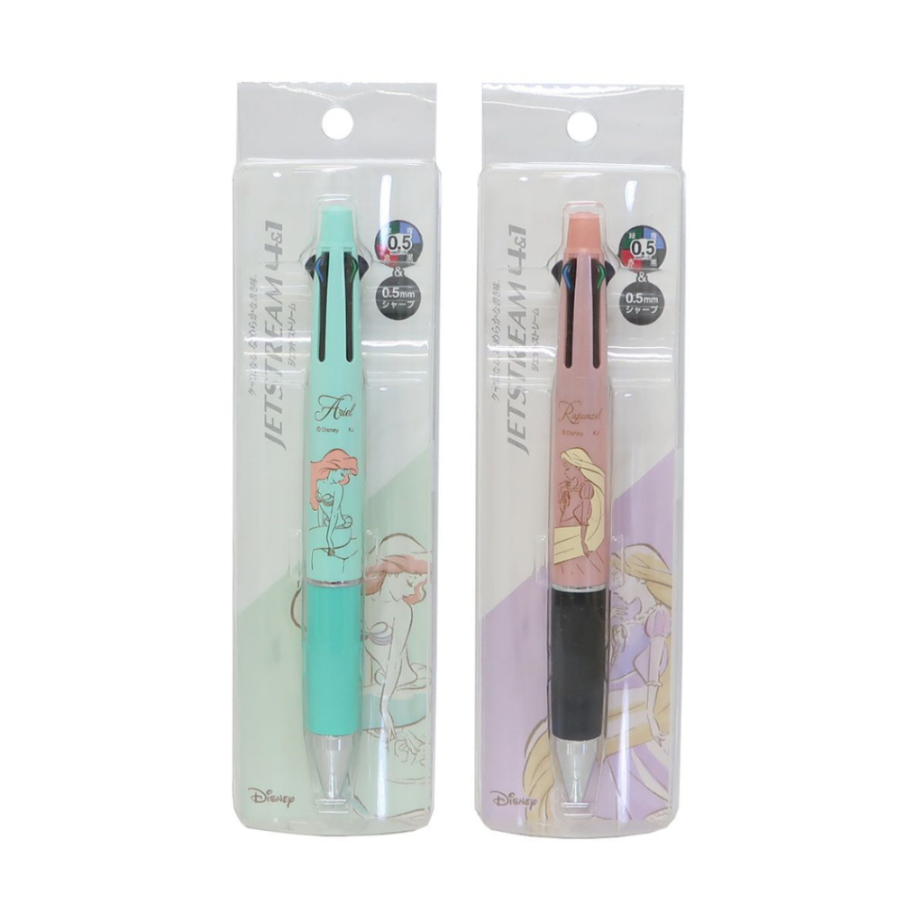 

Uni Jetstream Multi 4+1 Disney Little Mermaid Tangled 0.5mm Mitsubishi Ballpoint Pen Pencil Limited Edition