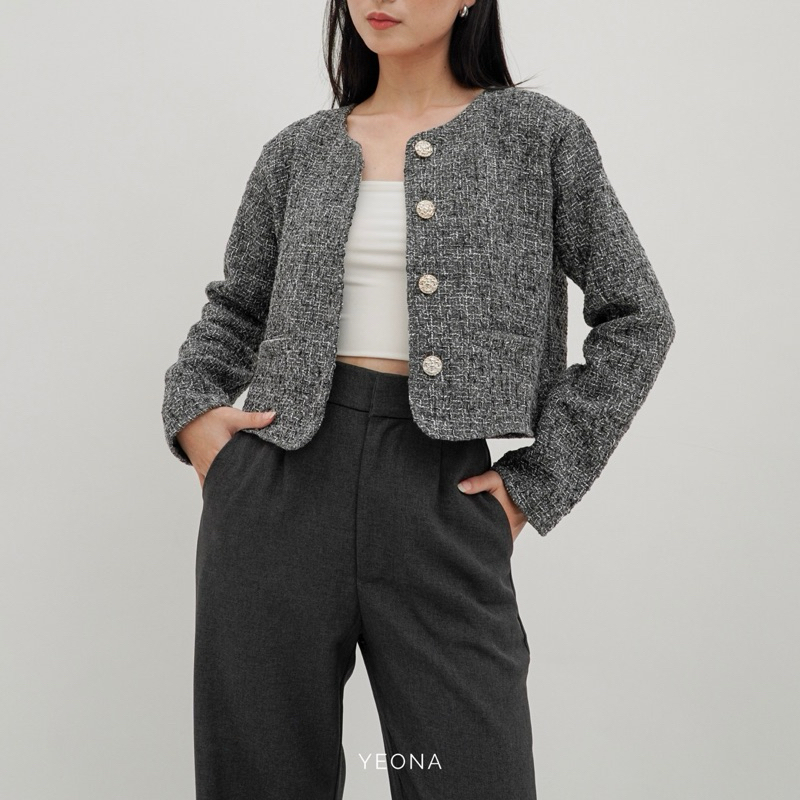 YEONA - KANO TWEED BLAZER