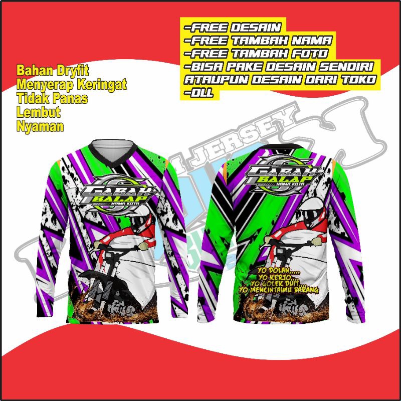 kaos jersey ojek gabah / taksi gabah bisa request desain