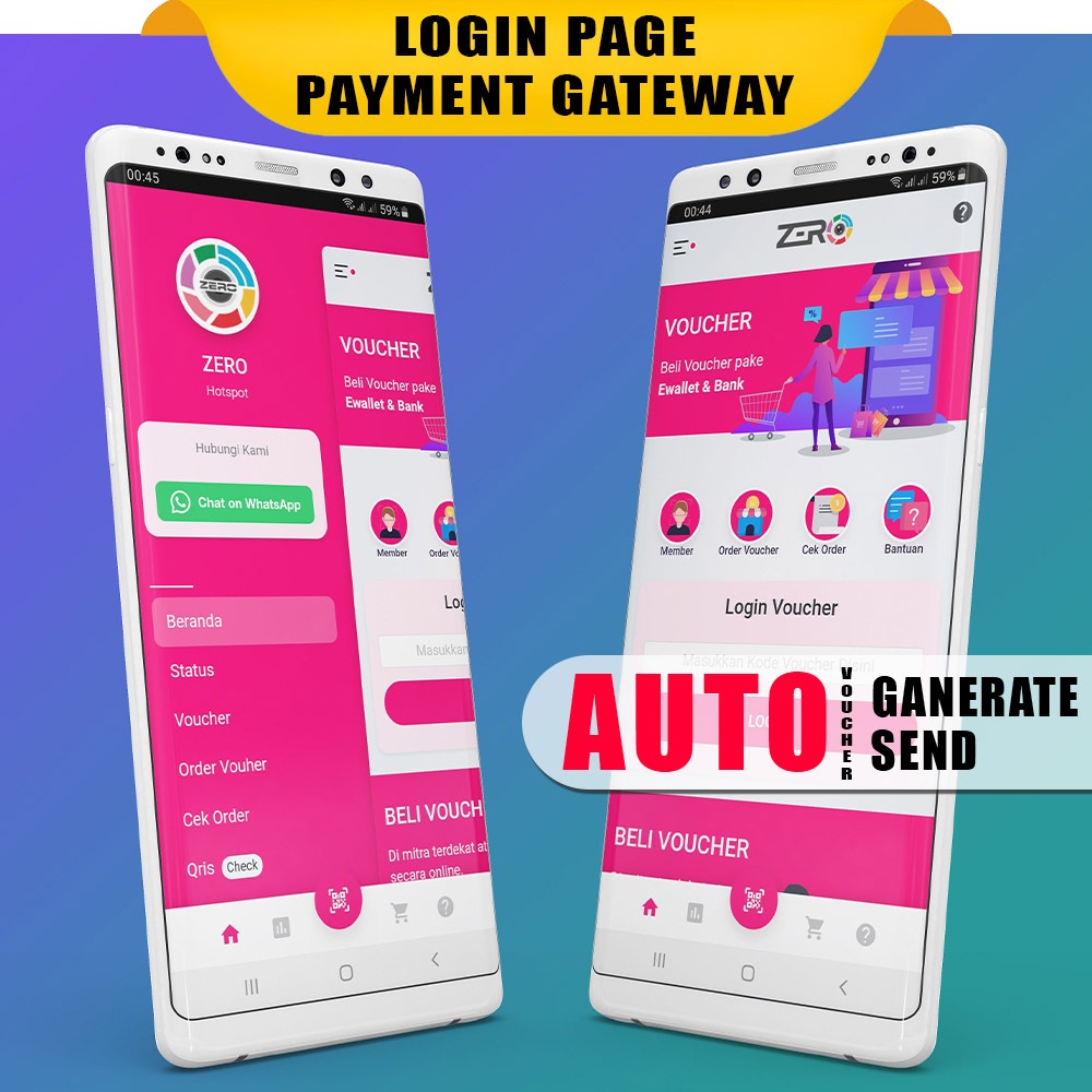 Login Page Hotspot Mikrotik Support Payment Gateway [V1]