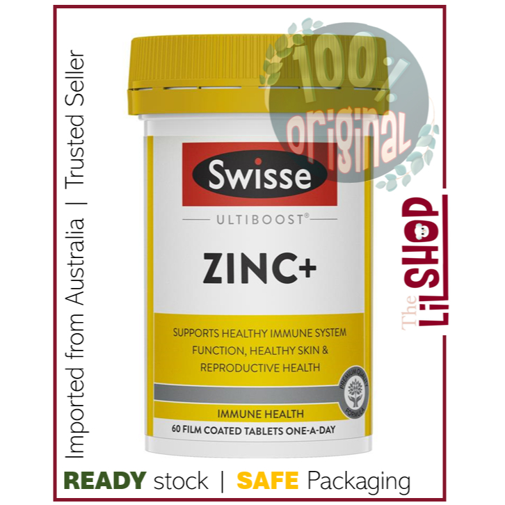 Ultiboost Zinc+ 60 or 120 Tablets - Swisse - 100% ORIGINAL from AUSTRALIA