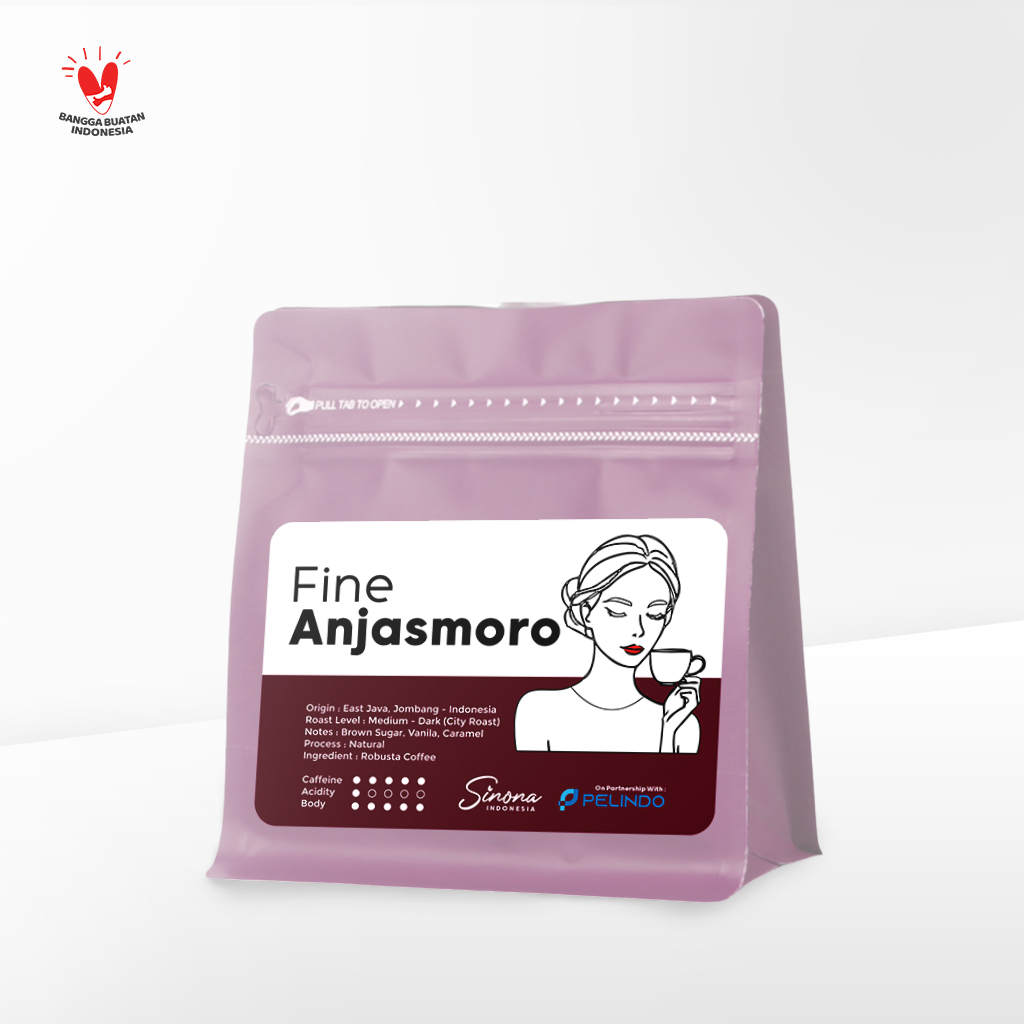 

Sinona Kopi Robusta Fine Anjasmoro 200g | Espresso Blend