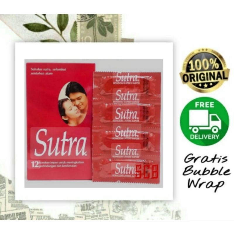 Sutra Merah Isi 12 / Kondom Sutra isi 3 / Sutra Kondom