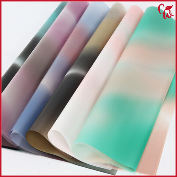 

20 LEMBAR Kertas Buket Bunga Gradient Flower Wrapping Gradiasi Color Waterproof Florist KB31
